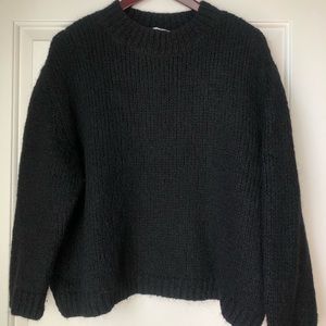 ZARA black knit sweater